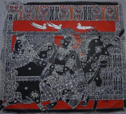 Untitled painting by G Raman, Art Le Cafe gallery