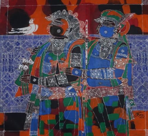 Untitled painting no. 8 by G Raman, 2009
