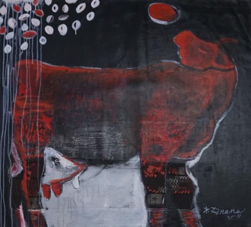 Untitled painting no. 14 by G Raman, 2011