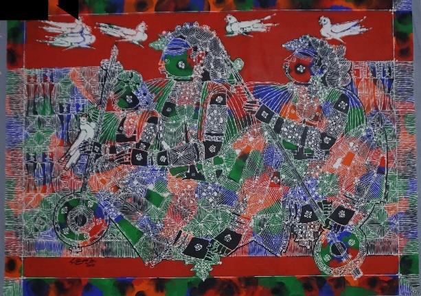 Untitled painting no. 15 by G Raman, 2014