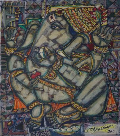 Untitled 24 by M Suriyamoorthy